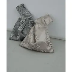 niana 刺繍レースワンハンドルバッグ パーティーバッグ ベージュ