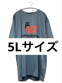 【年末セール‼️】オーバーサイズTシャツ　ブルー5Lサイズ　おもしろTシャツ