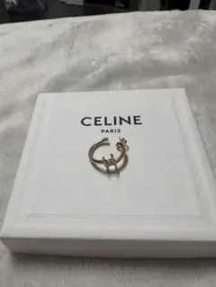 CELINE トリオンフ フープピアス 片耳用 ゴールドのサムネイル