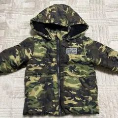 迷彩柄フード付きダウンジャケット80cm