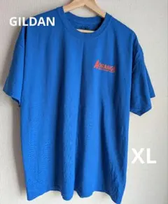 GILDAN 半袖Tシャツ ブルー XL　アメリカ古着 企業系 A1ORANGEのサムネイル