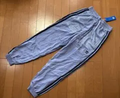 新品☆アディダスオリジナルスの裏メッシュスリーライン　トレフォイルジョガーパンツ