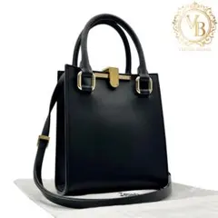 【極美品】ザンケッティ ゼータ 2way ハンドバッグ ショルダーバッグ 黒のサムネイル