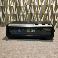 昭和レトロジャンクNational(ナショナル)RC-704ラジオパタパタ時計付