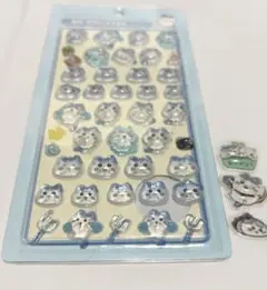 ちいかわ ボンボンドロップシール風　ハチワレ　3Dステッカー　水シールおまけ付き