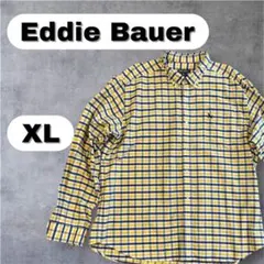 エディーバウアー チェック柄 長袖シャツ XL メンズ