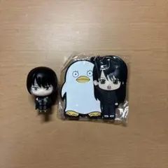 3年Z組銀八先生 カプセルラバーマスコットキーホルダー桂小太郎&エリザベス&桂