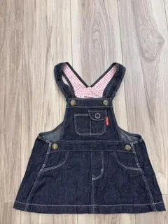 MIKI HOUSE ジャンパースカート デニム Sサイズ