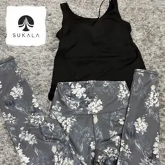 sukala ツインクロスアシンメトリータンク　ブラック