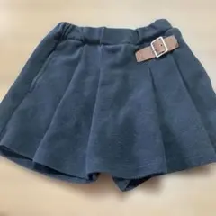petit main 黒 プリーツ　スカパン　ベルト付き