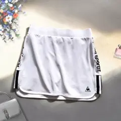 le coq sportif ゴルフスカート ホワイト サイドロゴ インナー付きのサムネイル