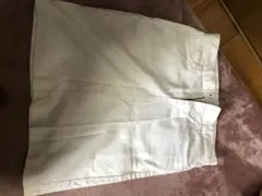 ユニクロ　ホワイトデニム　スカート　64cm
