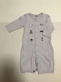 petit main プティマイン　ロンパース2WAYオール50-70cm 刺繍