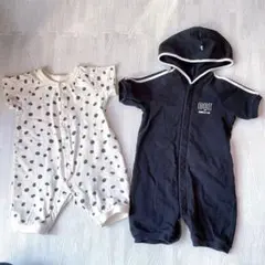 半袖ロンパース　2枚セット
