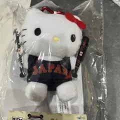 タイトーくじサンリオ＆侍ジャパン　D賞 カラビナ付きマスコット応援　キティ