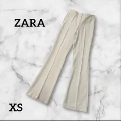 ZARA ザラ アイボリー フレアパンツ ハイウエスト ウエストゴム XSサイズ