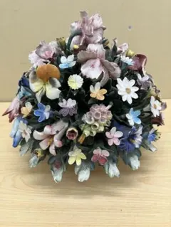 陶花  イタリア製 陶花 イタリア製 カポディモンティ？ 陶器花束 - メルカリ