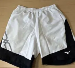 MIZUNO ホワイト/ブラック ハーフパンツ　M