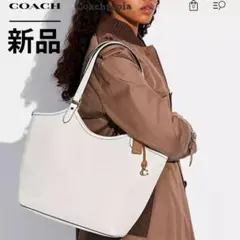 【新品】COACH　デイトート　コーチ　ホワイト　トートバッグ