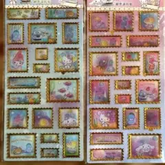 キティマイメロシナモンギョドン　　立体切手シール　2枚　ボンドロ　うるちゅる