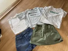 女の子夏服 まとめ売り 140 ユニクロ GU ラブトキ スカート Tシャツ