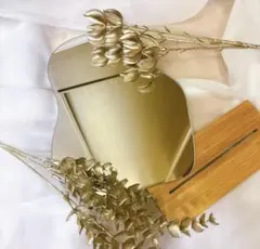 ウェルカムミラー ステッカー付　A4フレーム