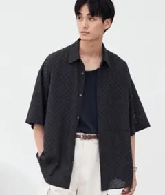 EMBROIDERY SHEER SHIRT