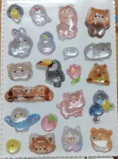 みっくすAnimals♪ボンボンドロップシール