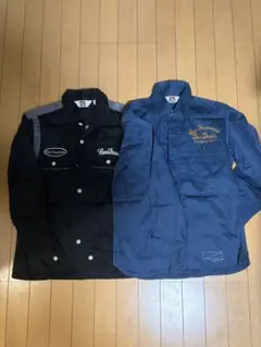 BEN DAVIS 長袖ワークシャツ 2枚セット Mのサムネイル