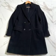 UNUSED Double Chester Coat Wool Blackのサムネイル