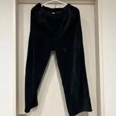 Samansa Mos2 ブラックカジュアルパンツ フリーサイズ