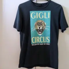 GIGLI CIRCUS グラフィックTシャツ ビンテージ風