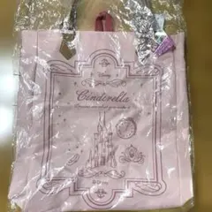 <未開封> ディズニープリンセス シンデレラ レザーハンドルトートバッグピンク