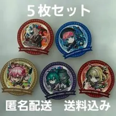 【モンスター・ストライク x namco】ステッカー 5個セット　匿名配送
