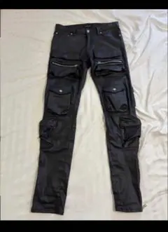 バナルシックビザール　blackmeans zip レザーパンツ バナルシックビザール blackmeans zip レザーパンツ - メルカリ