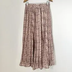 COLZA コルザ　ハニーズ　スカート　プリーツスカート　花柄　ピンク　Mのサムネイル