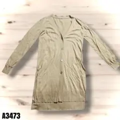 DRESSTERIOR シルク混 カーディガン 長袖 ブラウン 38 A3473のサムネイル