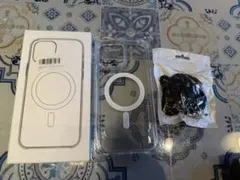 iPhone13promax用クリアケース MagSafe対応 ストラップ付き