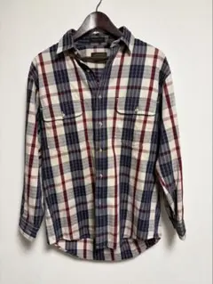 90sエディーバウアー黒タグ 古着　チェックシャツ　Sサイズ