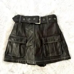 maje レザーミニスカート - メルカリ