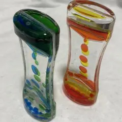 2個セット⭐️オイルタイマー　液体砂時計　オイル時計　インテリア　お洒落　癒し
