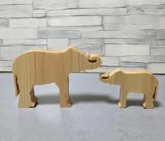 【ハンドメイド】木製オブジェ　置物　像シルエット②