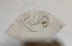 くま バケットハット ベージュ