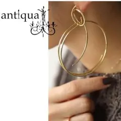antiqua ゴールド フープピアスのサムネイル