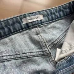 MOUSSY フリンジ裾 デニムスカート サイズ0