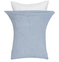 コットン100% ライトブルー 枕カバー