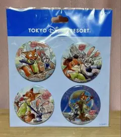 【販売終了品】新品未使用　東京ディズニーリゾート限定　ズートピア 缶バッジ