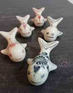 箸置き クジラ ベトナム アジア雑貨 5個セット バッチャン焼