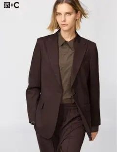 新品未使用】UNIQLO C ユニクロ テーラードジャケット ベージュ - メルカリ