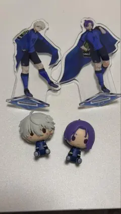 ブルーロック　一番くじ　まとめ売り　アクスタ2体　ちょこのっこ2体　凪　玲王